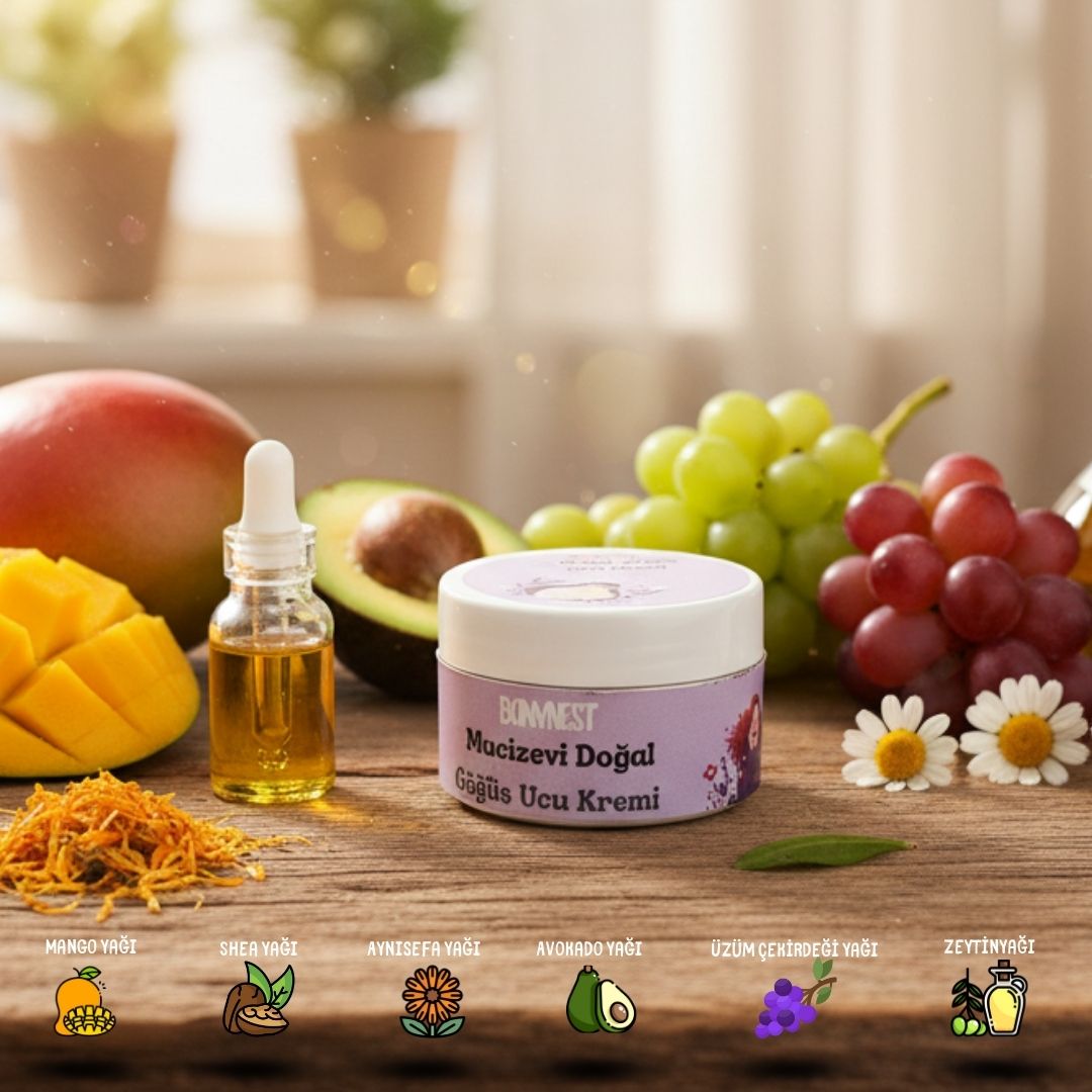 %100 Temiz İçerik Pişik Ve Göğüs Ucu Kremi